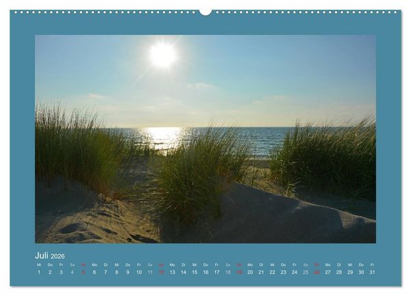Produktbild: Sandd&uuml;nen an der Nordsee in den Niederlanden (hochwertiger Premium Wandkalender 2026 DIN A2 quer), Kunstdruck in Hochglanz