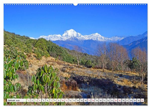 Produktbild: Der POON HILL TREK in NEPAL (Wandkalender 2026 DIN A2 quer), CALVENDO Monatskalender