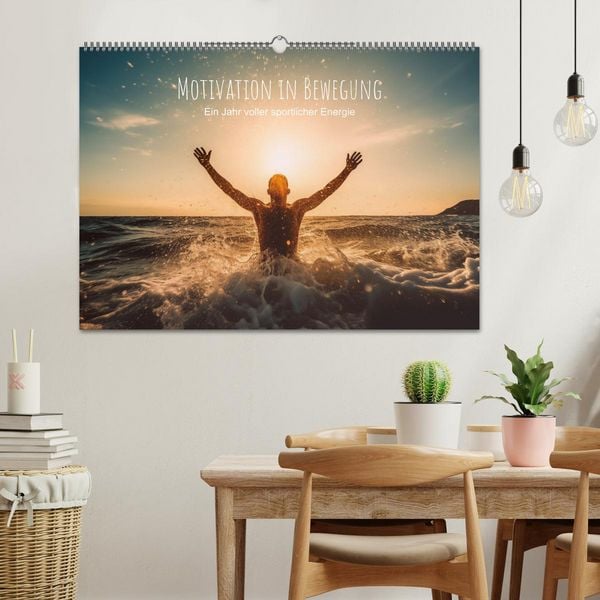 Produktbild: Motivation in Bewegung - Ein Jahr voller sportlicher Energie (Wandkalender 2026 DIN A2 quer), CALVENDO Monatskalender
