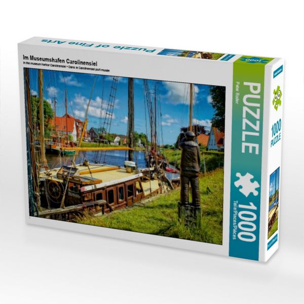 CALVENDO Puzzle Im Museumshafen Carolinensiel | 1000 Teile Lege-Größe 64 × 48 cm Foto-Puzzle für glückliche Stunden