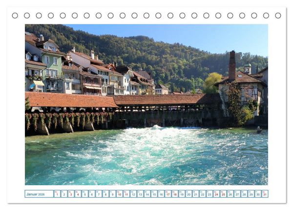 Produktbild: Schweizer St&auml;dte (Tischkalender 2026 DIN A5 quer), CALVENDO Monatskalender