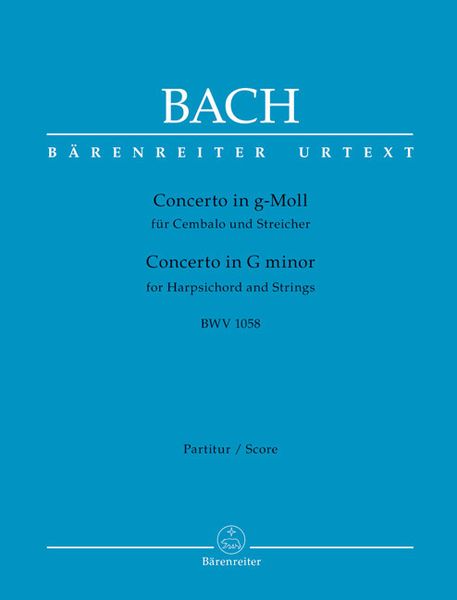 Bach, J: Concerto f. Cembalo u. Streicher g-Moll BWV 1058