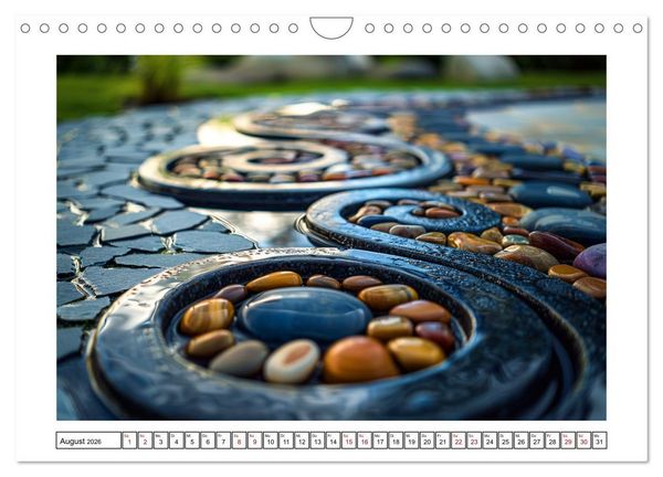 Produktbild: Augenmeditation im Zen Garten (Wandkalender 2026 DIN A4 quer), CALVENDO Monatskalender