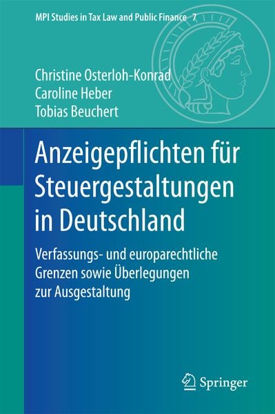 Produktbild: Anzeigepflichten f&uuml;r Steuergestaltungen in Deutschland