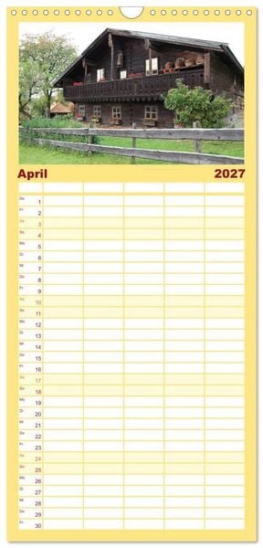 Produktbild: Familienplaner 2027 - Bayerischer Wald mit 5 Spalten (Wandkalender, 21 x 45 cm) CALVENDO