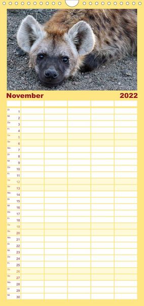 Produktbild: Familienplaner KR&Uuml;GER NATIONALPARK Afrikas Perle (Wandkalender 2022 , 21 cm x 45 cm, hoch)