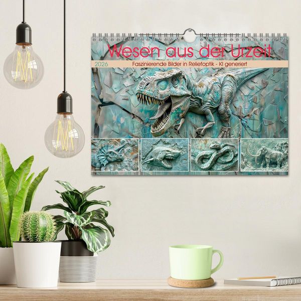 Produktbild: Wesen aus der Urzeit (Wandkalender 2026 DIN A4 quer), CALVENDO Monatskalender