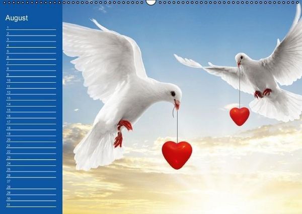Produktbild: Botschaften mit Herz! (Wandkalender immerw&auml;hrend DIN A2 quer)
