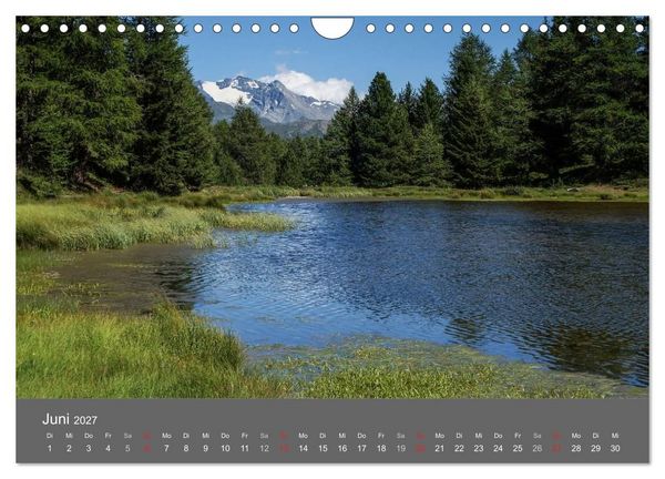 Produktbild: Wallis. Perle der Schweiz (Wandkalender 2027 DIN A4 quer), CALVENDO Monatskalender