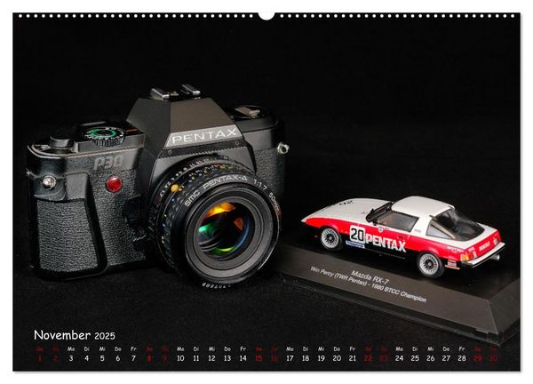 Produktbild: Legend&auml;re Kameras der Marke Pentax (hochwertiger Premium Wandkalender 2025 DIN A2 quer), Kunstdruck in Hochglanz