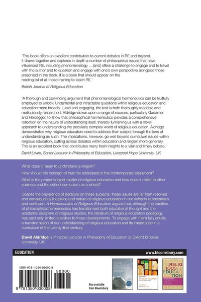 Produktbild: A Hermeneutics of Religious Education