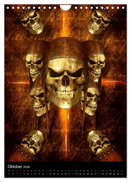 Produktbild: S.O.D. - Skulls Of Death Vol. I - Totenkopf Artworks (Wandkalender 2026 DIN A4 hoch), CALVENDO Monatskalender