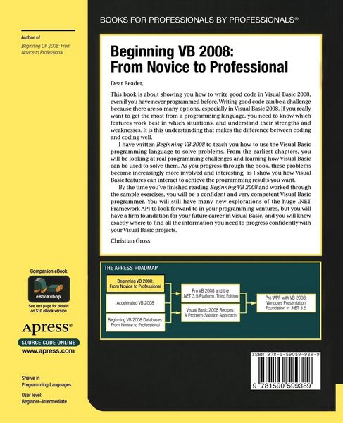 Produktbild: Beginning VB 2008