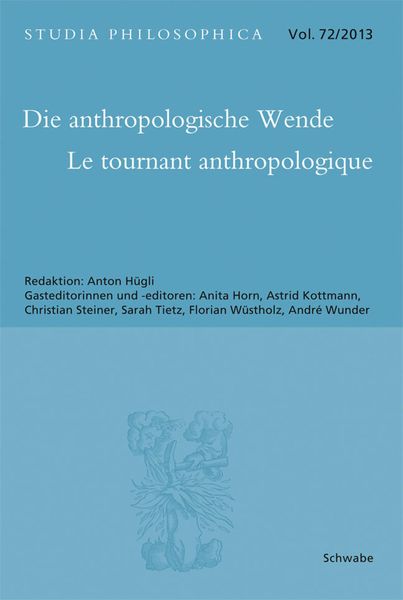 Produktbild: Die anthropologische Wende - Le tournant anthropologique