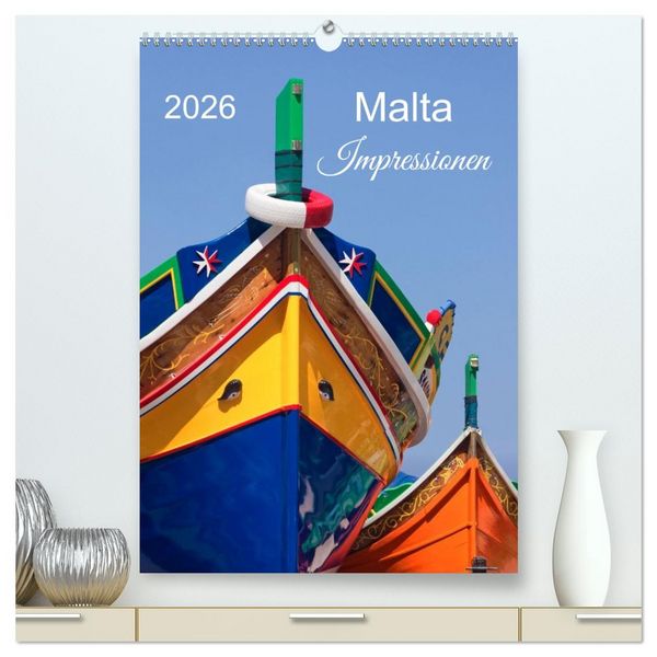 Malta Impressionen (hochwertiger Premium Wandkalender 2026 DIN A2 hoch), Kunstdruck in Hochglanz