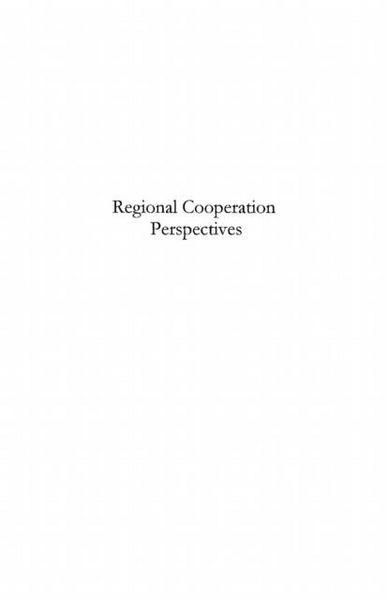 Produktbild: Regional Cooperation Perspectives