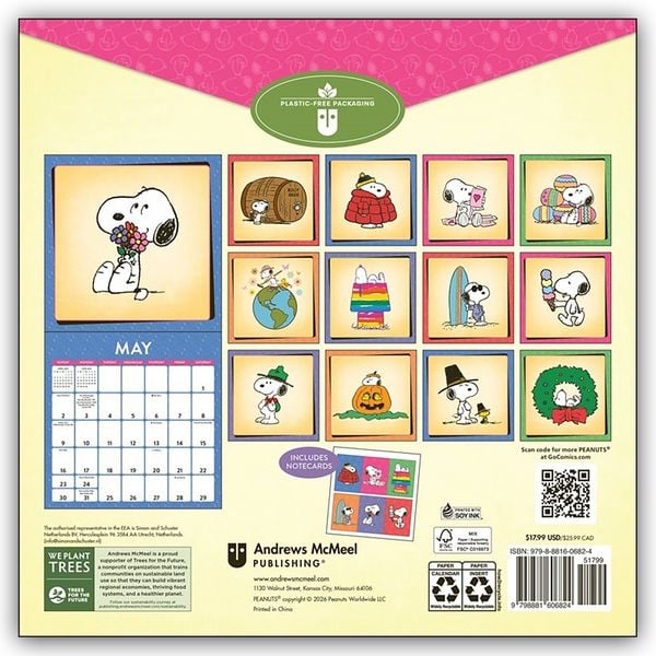 Produktbild: Snoopy 2027 &ndash; Wandkalender