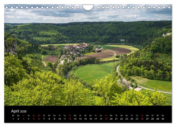 Produktbild: Das Donautal - Wanderparadies auf der Schw&auml;bischen Alb (Wandkalender 2026 DIN A4 quer), CALVENDO Monatskalender