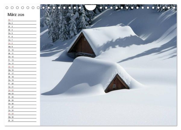 Produktbild: Winterm&auml;rchen. Landschaften im Schnee (Wandkalender 2026 DIN A4 quer), CALVENDO Monatskalender