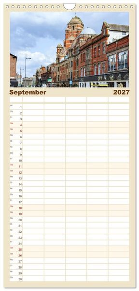 Produktbild: Familienplaner 2027 - Faszination Liverpool mit 5 Spalten (Wandkalender, 21 x 45 cm) CALVENDO