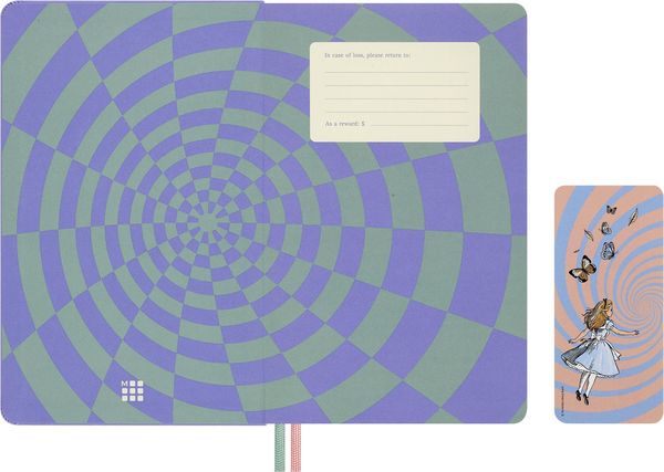 Produktbild: Moleskine Alice im Wunderland 18 Monate Wochen-Notizkalender 2026/2027, L/A5, 1 Wo = 1 Seite, fester Einband