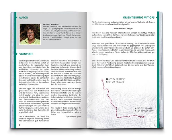 Produktbild: KOMPASS Wanderf&uuml;hrer Ruhrgebiet, 50 Touren mit Extra-Tourenkarte