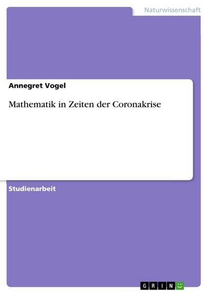 Produktbild: Mathematik in Zeiten der Coronakrise
