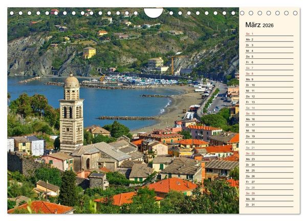 Produktbild: Urlaub an der Italienischen Riviera (Wandkalender 2026 DIN A4 quer), CALVENDO Monatskalender