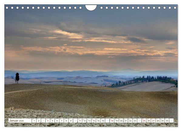 Produktbild: Toskana - Goldene Farben des toskanischen Herbstes (Wandkalender 2026 DIN A4 quer), CALVENDO Monatskalender