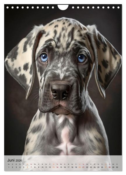 Produktbild: Deutsche Dogge - freundlicher Riese (Wandkalender 2026 DIN A4 hoch), CALVENDO Monatskalender