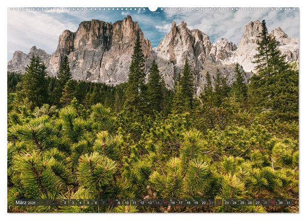Produktbild: Dolomiten - Traumhafte Berglandschaften (hochwertiger Premium Wandkalender 2026 DIN A2 quer), Kunstdruck in Hochglanz