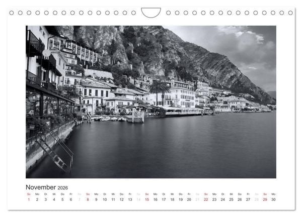 Produktbild: Limone sul Garda schwarzwei&szlig; (Wandkalender 2026 DIN A4 quer), CALVENDO Monatskalender
