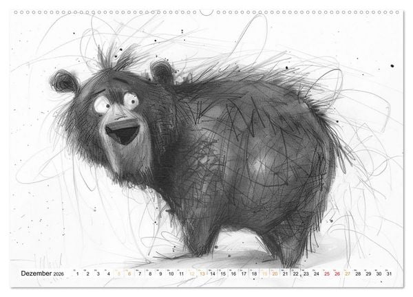 Produktbild: Tierisches Tohuwabohu (hochwertiger Premium Wandkalender 2026 DIN A2 quer), Kunstdruck in Hochglanz