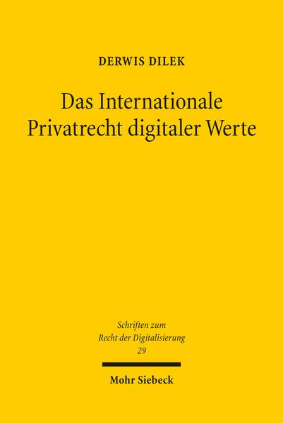 Produktbild: Das Internationale Privatrecht digitaler Werte
