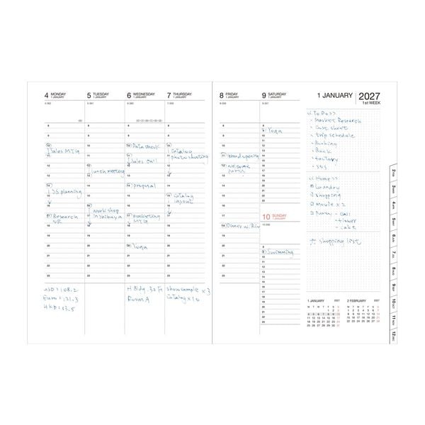 Produktbild: MARK'S 2026/27 Diary A5 Japan / Birds // Green