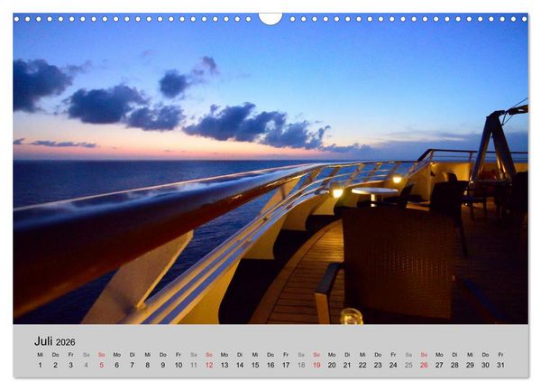 Produktbild: Kreuzfahrt Impressionen (Wandkalender 2026 DIN A3 quer), CALVENDO Monatskalender