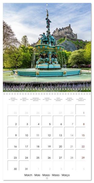Produktbild: EDINBURGH History and urban idyll (Wall Calendar 2026 12 &times; 12 Inch) CALVENDO 12 Month Wall Calendar