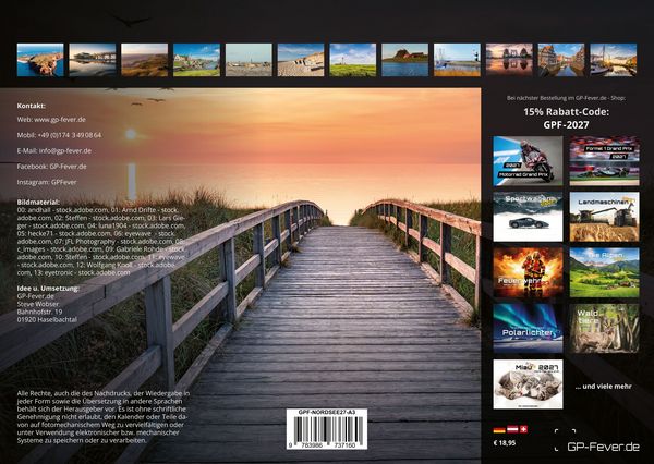 Produktbild: Nordsee &ndash; K&uuml;stenzauber - 2027 - Kalender DIN A3