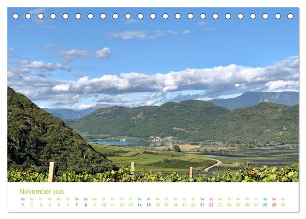 Produktbild: Der Kalterer See - Sch&ouml;nheit in S&uuml;dtirols S&uuml;den (Tischkalender 2026 DIN A5 quer), CALVENDO Monatskalender