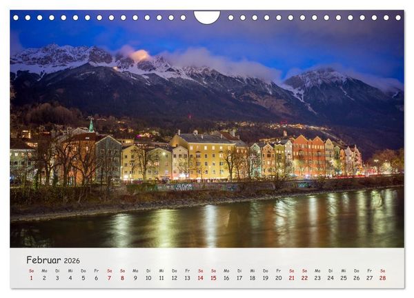 Produktbild: Innsbruck - Die sch&ouml;ne Hauptstadt Tirols (Wandkalender 2026 DIN A4 quer), CALVENDO Monatskalender