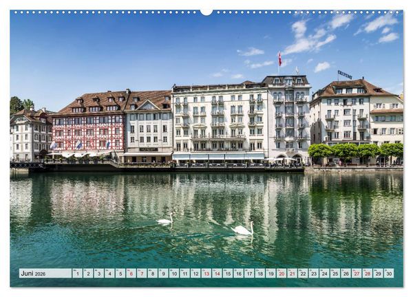 Produktbild: LUZERN Idyllische Impressionen (Wandkalender 2026 DIN A2 quer), CALVENDO Monatskalender