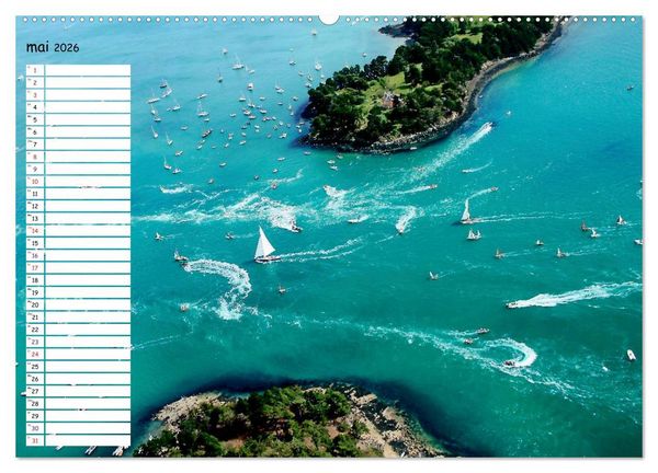 Produktbild: Le Golfe du Morbihan vu du ciel (Calendrier mural 2026 DIN A2 vertical) calendrier de bureau