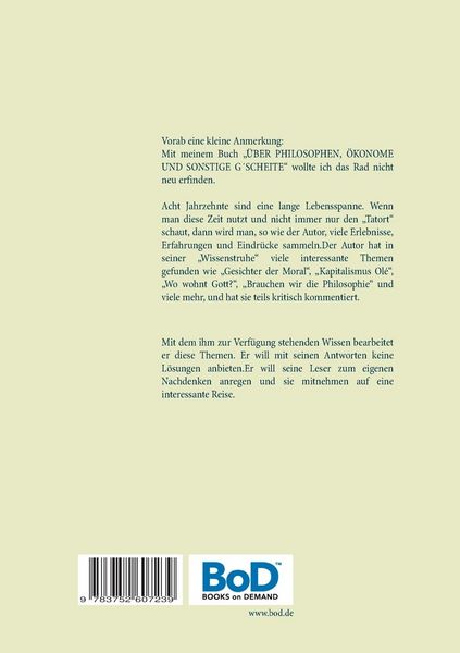 Produktbild: &Uuml;ber Philosophen, &Ouml;konomen und sonstige G&acute;scheite