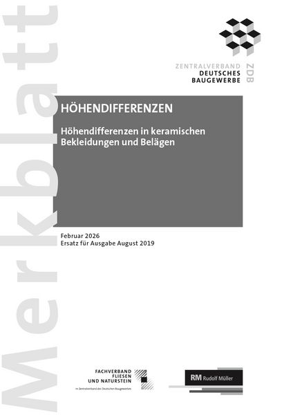 Produktbild: Merkblatt H&ouml;hendifferenzen: 2026-02