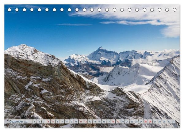 Produktbild: Eine Helireise ums Matterhorn (Tischkalender 2027 DIN A5 quer), CALVENDO Monatskalender