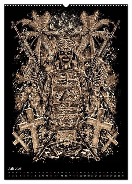 Produktbild: BLOODBOY/WAR ILLUSTRATION (hochwertiger Premium Wandkalender 2026 DIN A2 hoch), Kunstdruck in Hochglanz