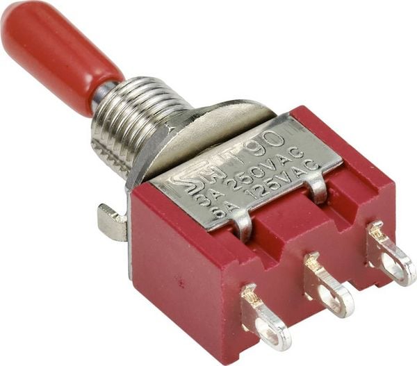 Produktbild: TRU COMPONENTS TC-9353992 Wippschalter 250 V/AC 3 A 1 x (Ein)/Aus/(Ein) tastend/0/tastend 1 St.
