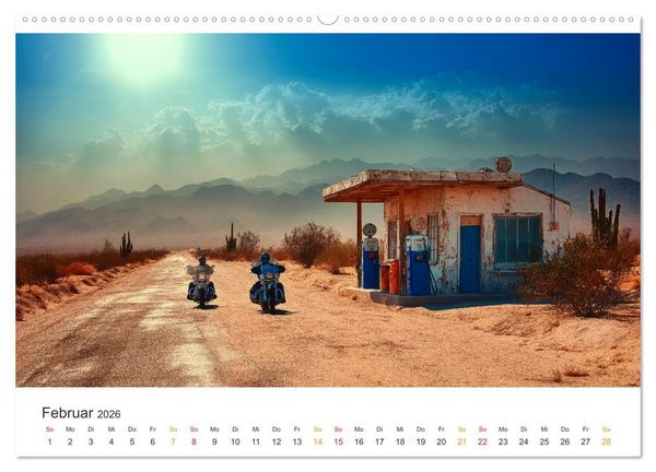 Produktbild: Zeitreise auf Asphalt (Wandkalender 2026 DIN A2 quer), CALVENDO Monatskalender