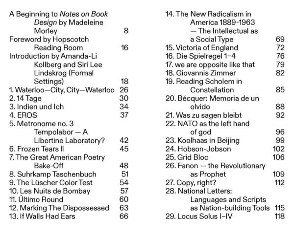 Produktbild: Notes on Book Design