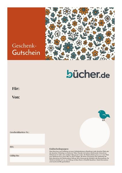 Geschenkkarte Buecher.de Blumen PDF